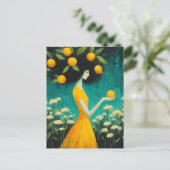 De citroengodin briefkaart (Staand voorkant)