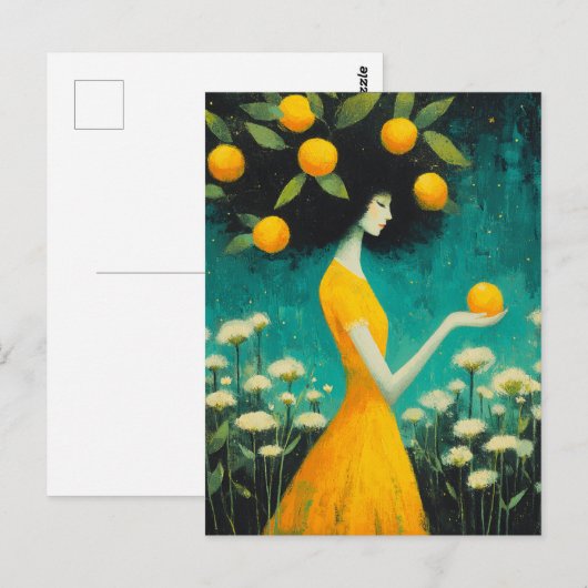 De citroengodin briefkaart (Voorkant / Achterkant)