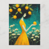 De citroengodin briefkaart (Voorkant)