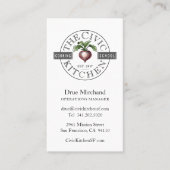 De Civic Kitchen Classic Serif Visitekaartje (Voorkant)