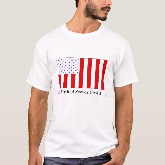 De civiele en militaire vlaggen van de Verenigde S T-shirt (Voorkant)