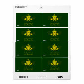 De Claddagh (Bookplate) (Goud) Etiket (Full Sheet)