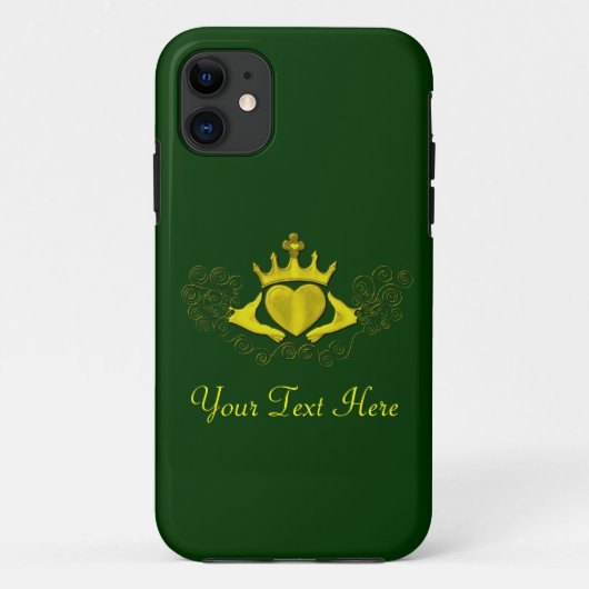 De Claddagh (Goud) Case-Mate iPhone Case (Achterkant)