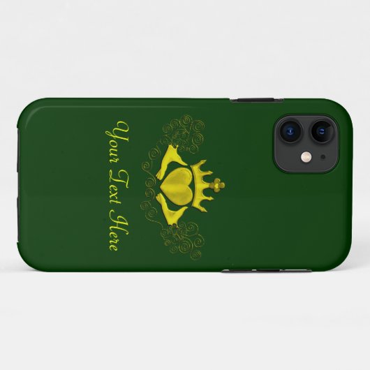 De Claddagh (Goud) Case-Mate iPhone Case (Achterkant (horizontaal))