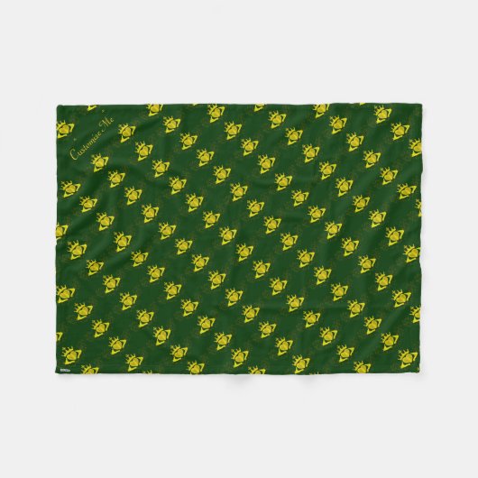 De Claddagh (Goud) Fleece Deken (Voorkant (Horizontaal))