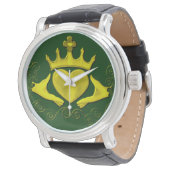De Claddagh (Goud) Horloge (Gekanteld)
