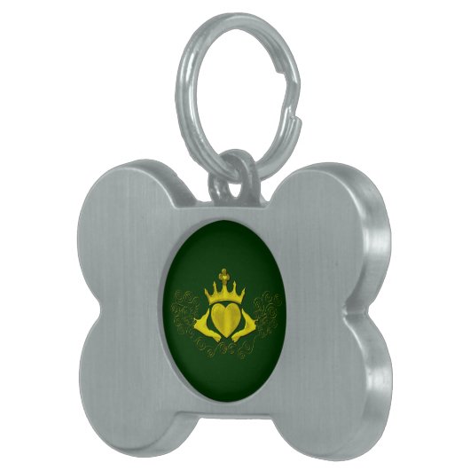 De Claddagh (Goud) Huisdieren Naamplaatje (Voorkant Rechts)