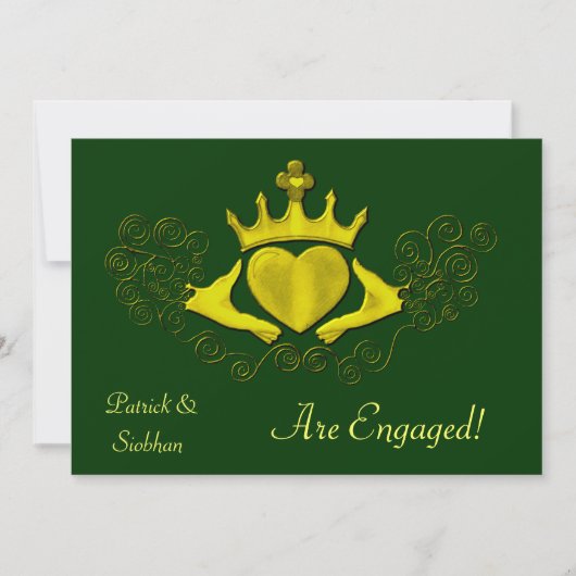 De Claddagh (Goud) Kaart (Voorkant)