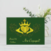 De Claddagh (Goud) Kaart (Staand voorkant)