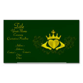 De Claddagh (Goud) Magnetisch Visitekaartje (Voorkant)