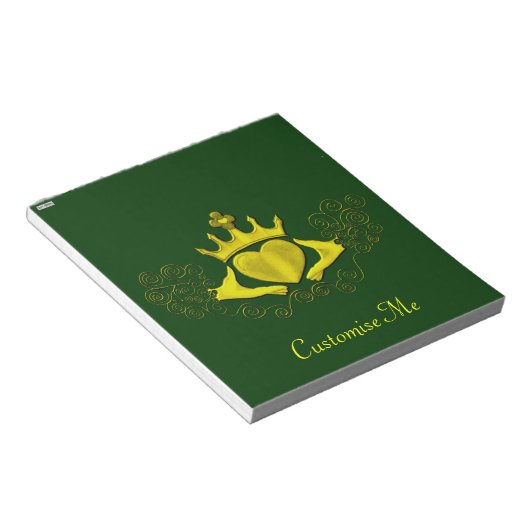 De Claddagh (Goud) Notitieblok (Schuin)