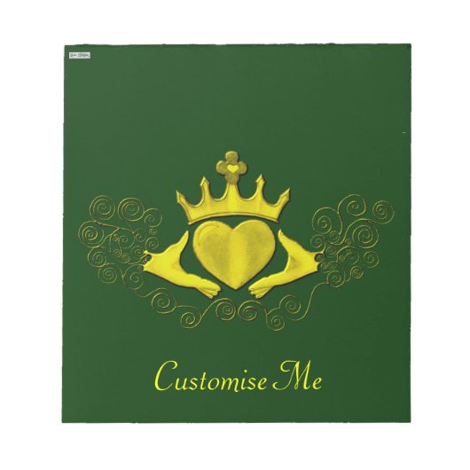 De Claddagh (Goud) Notitieblok (Voorkant)
