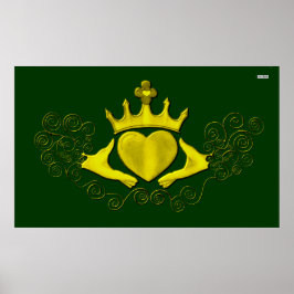 De Claddagh (Goud) Poster