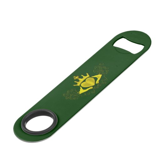 De Claddagh (Goud) Speed Flessenopener (Voorkant Gekanteld)