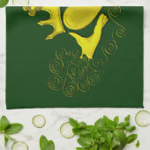 De Claddagh (Goud) Theedoek (Gevouwen)