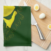 De Claddagh (Goud) Theedoek (Quarter Fold)