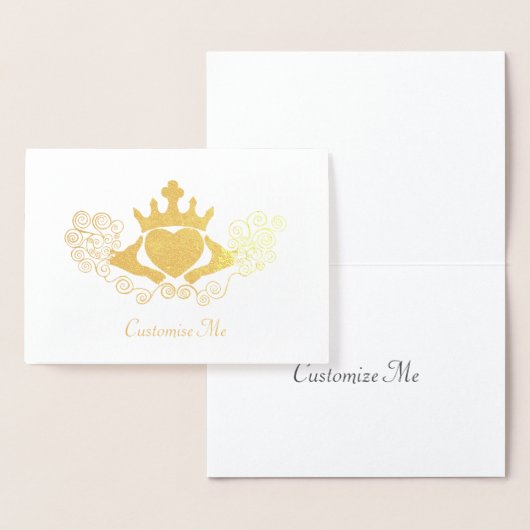 De Claddagh (Gouden) Folie Kaarten (Display)