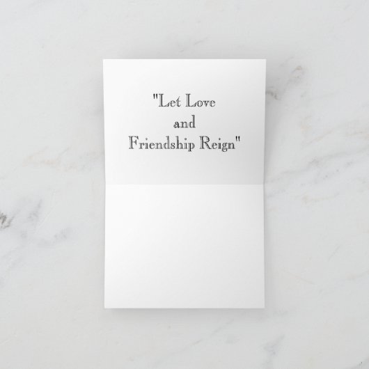 De Claddagh - Liefde loyaliteit vriendschap Feestdagen Kaart (Binnen)