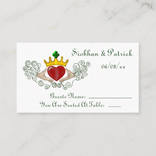 De Claddagh Plaatsing Kaarten (Volledige Kleur) Br Plaatskaartje