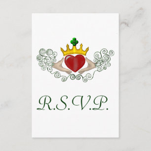 De Claddagh R.S.V.P kaart (full colour)
