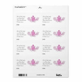 De Claddagh (roze) Etiket (Full Sheet)