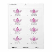 De Claddagh (roze) Etiket (Full Sheet)