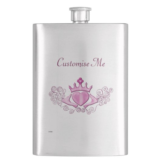 De Claddagh (roze) Flacon (Voorkant)