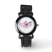 De Claddagh (roze) Horloge (Voorkant)