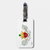 De Claddagh (volledige kleur) Bagagelabel (Achterkant verticaal)