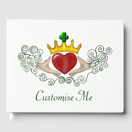 De Claddagh (volledige kleur) Gastenboek (Voorkant)