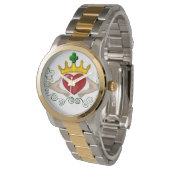 De Claddagh (volledige kleur) Horloge (Gekanteld)