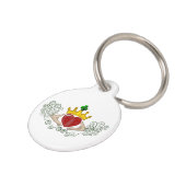 De Claddagh (volledige kleur) Huisdierpenning (Zijkant)