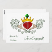 De Claddagh (volledige kleur) Kaart (Voorkant / Achterkant)