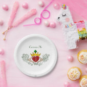 De Claddagh (volledige kleur) Papieren Bordje (Feest)