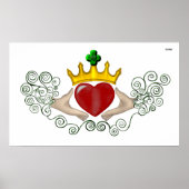 De Claddagh (volledige kleur) Poster (Voorkant)