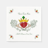 De Claddagh (volledige kleur) Servet (Voorkant)