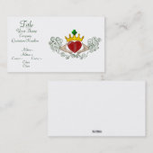 De Claddagh (volledige kleur) Visitekaartje (Voorkant / Achterkant)
