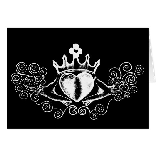 De Claddagh (wit) (Voorkant Horizontaal)