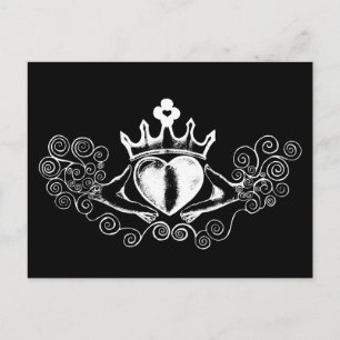De Claddagh (wit) Briefkaart
