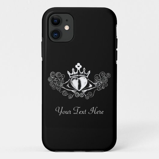 De Claddagh (wit) Case-Mate iPhone Case (Achterkant)