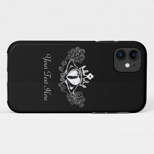 De Claddagh (wit) Case-Mate iPhone Case (Achterkant (horizontaal))