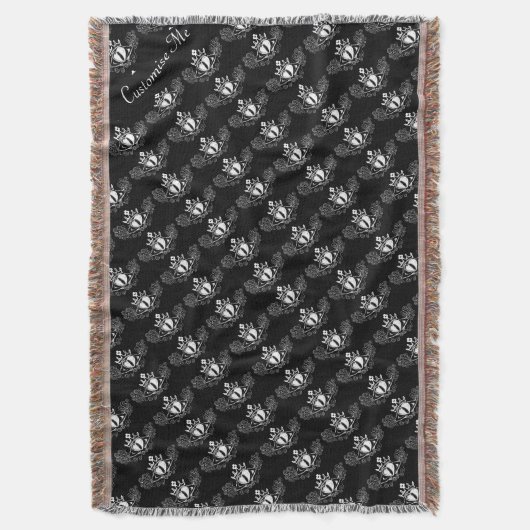 De Claddagh (wit) Deken (Voorkant Verticaal)