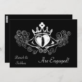 De Claddagh (wit) Kaart (Voorkant / Achterkant)