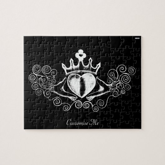 De Claddagh (wit) Legpuzzel (Horizontaal)
