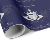 De Claddagh (zilver) Cadeaupapier (Rol Hoek)