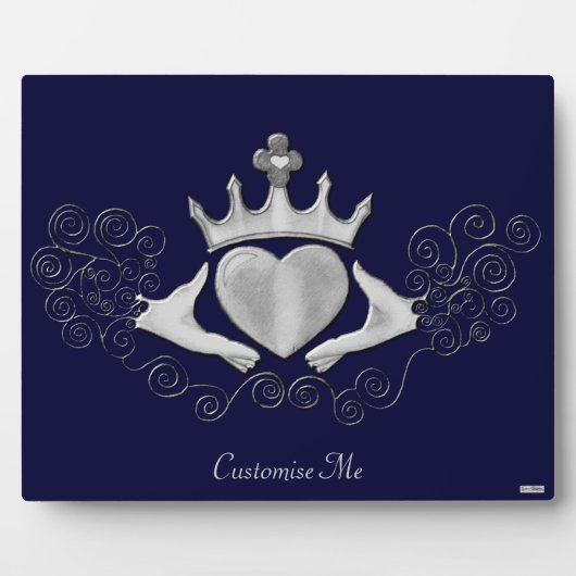 De Claddagh (zilver) Fotoplaat (Voorkant)