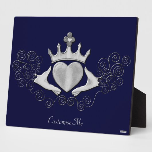 De Claddagh (zilver) Fotoplaat (Zijkant)