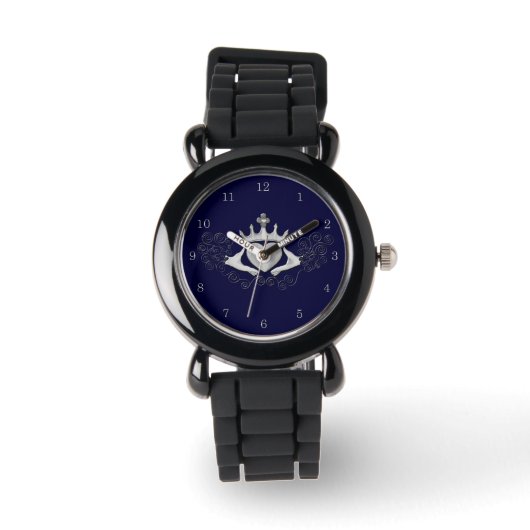 De Claddagh (zilver) Horloge (Voorkant)