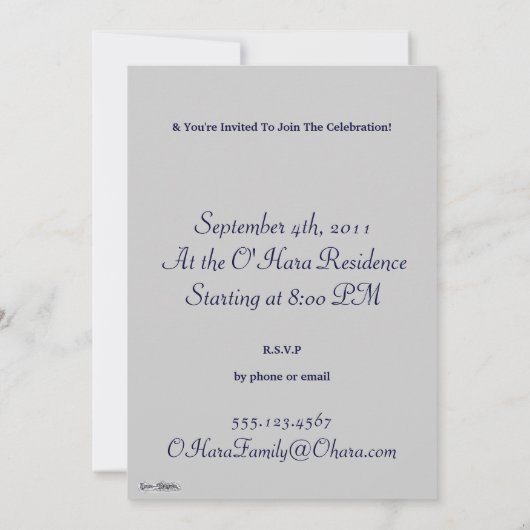 De Claddagh (zilver) Kaart (Achterkant)