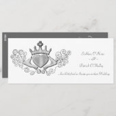 De Claddagh (zilver) Kaart (Voorkant / Achterkant)